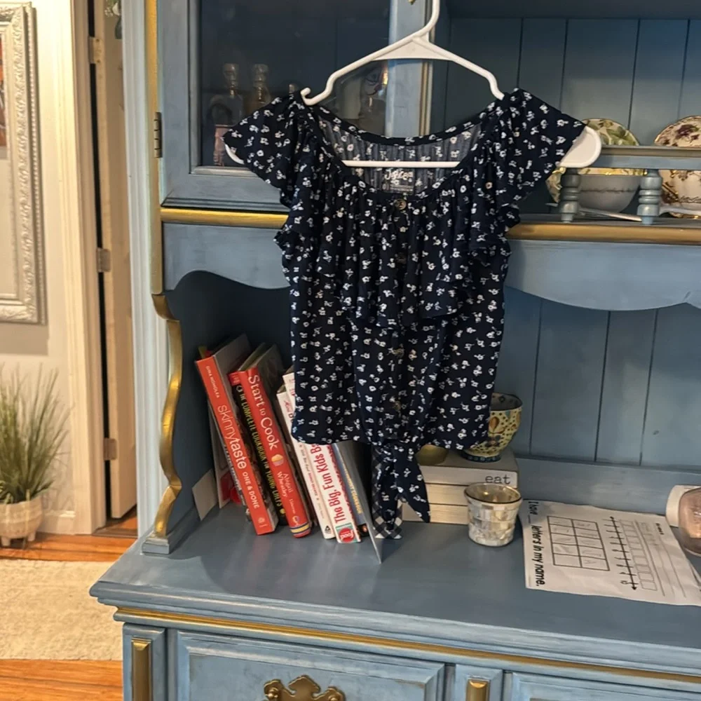 Justice Navy Blue Kids Top